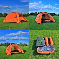 Waterproof double layers outdoor camping tent for 3 person hiking