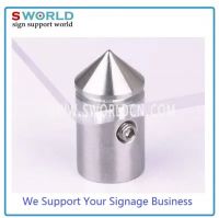 Stainless Steel Pointed Head Lateral Lock Spacers for Acrylic/Glass Panel Fixing