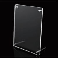 Transparent Picture Display Frame with 2-Leg Sign Holder Acrylic