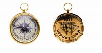  Rose London 1885 Antique Vintage Brass Navigational  Ring  Compass