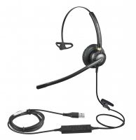 Wholesale Customize Single Sided Call Center Headset Noise Cancelling Wired Computer Headphone With Microphone For Office