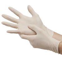 Disposable latex gloves