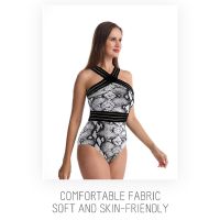 Kaichuang Sports Panel Contrast Neck One-piece Swimsuit Is Comfortable To Wear, Thin And Soft