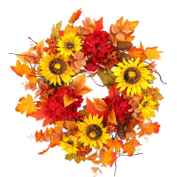 Wholesale Artificial Flower Fall Wreath