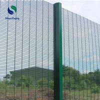 358 Security Fence Panel Anti-Climb Welded Wire Mesh Panel Gal. and Coating
