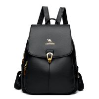 Large Capacity Multifunctional Women Backpack School Bags for Teenage Girls Travel Backpacks Pu Leather Fashion Female Backpacks