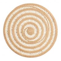 Rattan Placemats Set Handwoven Handmade Rattan Placemats For Dining Table Decor Wall Hanging