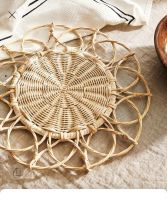 Rattan Placemats Set Handwoven Handmade Rattan Placemats For Dining Table Decor Wall Hanging