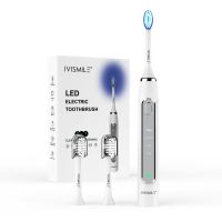2023 Ivismile Best Daily Use Selling Oem Ipx7 Waterproof Teeth Whitening Smart Led Electric Toothbrush