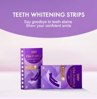 2023 Ivismile Wholesale Professional Sensitive-free V34 Purple Teeth Whitening Strips Colour Corrector Dry Strips