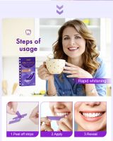 2023 Ivismile Wholesale Professional Sensitive-free V34 Purple Teeth Whitening Strips Colour Corrector Dry Strips