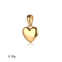 Yasvitti  Golden Heart Love Small Simple Minimalist Solid 925 Sterling Silver 18k Gold Plated Necklace Pendants