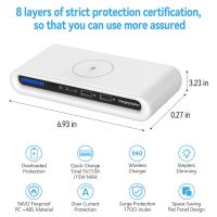 multi-functional Wireless Charger 3 ports Fast Charging for iPhone for iPad for air pods for samsung phone with Retail Package