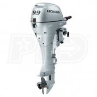HONDA 9.9 HP (25") SHAFT OUTBOARD MOTOR W/ ELECTRIC START, POWER TILT, POWER THRUST