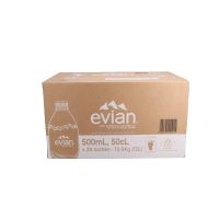 Evian Mineral Water No-return Pet France Carton @ 24 Bottles X 0,5 Litre