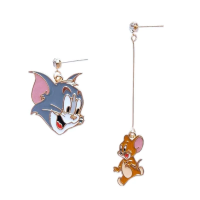 S925 Sterling Silver Tom & Jerry Earrings