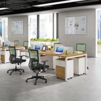 Standard Size Double Side Table 2 4 Person Staff Desk Work Station