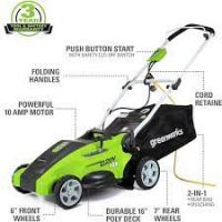 Greenworks 16" 2-in-1 Corded Walk-Behind Mower