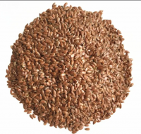 Flax seeds peeled balanced content of useful components fatty oils lignans fiber vitamins phosphorus bulk product