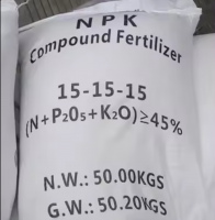 Agricultural NPK Compound Fertilizers Plant Power Water Soluble Pupuk NPK 15 15 15