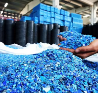 Recycled HDPE blue drum scrap baled/ Bulk HDPE Granules/HDPE blue