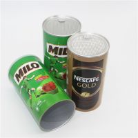 Offset Printing Kraft Paper Tube Box For Milk Powder Gift Cookies Snacks Chips Coffee Beans Food Package Box Container Paper Storage Box