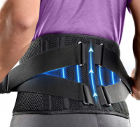 Customizable Air Mesh Back Brace For Men Women Lower Back Pain Relief Stays Adjustable Belt For Work Anti-skid Back Support