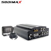 Compact 4 Channel Mobile Dvr H.264 Hdd With Panic Button Built - In Gps