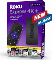 Roku Express 4k+ Streaming Media Player Hd/4k/hdr, Wireless, Voice Remote, Hdmi