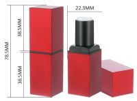plastic lipstick tube of color cosmetic