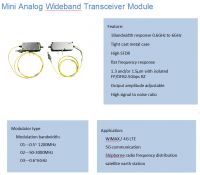 Electro-optic Modulator Mini 50~3000mhz Analog Wideband Transceiver Module Optical Transmission Modulator