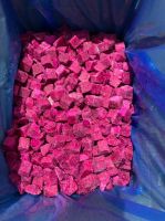 IQF frozen dragon fruit is produced in Vietnam.