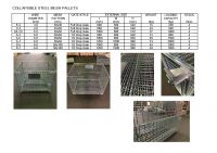 collapsible steel mesh pallets