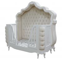 Luxury Elegant Design Baby Cribs Made From Solid Wood