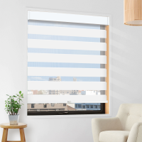 Spring control Cordless zebra Blinds for window