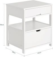 Beside Table With 2 Drawers, Nightstands Lamp Table End Table Side Table