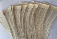 Virgin Human Hair Invisible Tape-In Extensions - Cuticle Intact, Blond Hair, 8-30 Inch, 20 Pieces/50g, Available in 30+ Colors. Tangle-Free, Shedding-Free, Silicone-Free