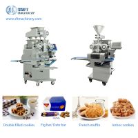 Double filled cookies making machine multifuncational encrusting machine