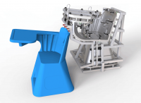 Rotoplastic mold Rotary molding chair mold
