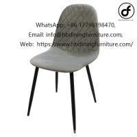 Dining Furniture Comfortable Monochrome Flannelette With Backrest Chair