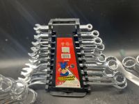 10 Pcs Combination Wrench/open-ring Spanner With Rack Organizer