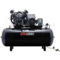 CAMPBELL HAUSFELD COMMERCIAL 10-HP 120-GALLON TWO STAGE AIR COMPRESSOR (230V 3-PHASE) FULLY PACKAGED