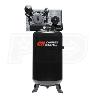 CAMPBELL HAUSFELD 5-HP 80-GALLON TWO-STAGE AIR COMPRESSOR (208/230V 3-PHASE)