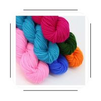 Supply 2 strands 100% acrylic yarn 10S skein yarn 10S/2 acrylic yarn for Doll hand knitting