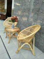 Rattan Chair set 2 chair 1 table