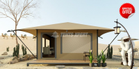 Outdoor Luxury Hotel Waterproof Canvas Tente Safari Lodge Glamping Tents With Bathroom