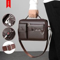 men fashion lightweight waterproof trendy crossbody shoulder business messenger bag