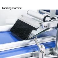 Low cost scratch card plastic bag flat labeling machine for boxes