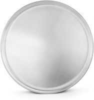 New Star Foodservice 51049 Restaurant-grade Aluminum Pizza Pan, Baking Tray, Coupe Style, 16-inch, Pack Of 6