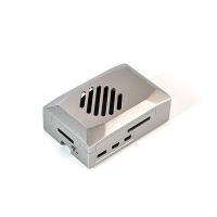 Abs Material Silver Color Raspberry Pi 5 Case With Fan
